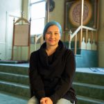 Portrait of Alyssa Haughwout inside a Williamsburg Tartar Mosque
