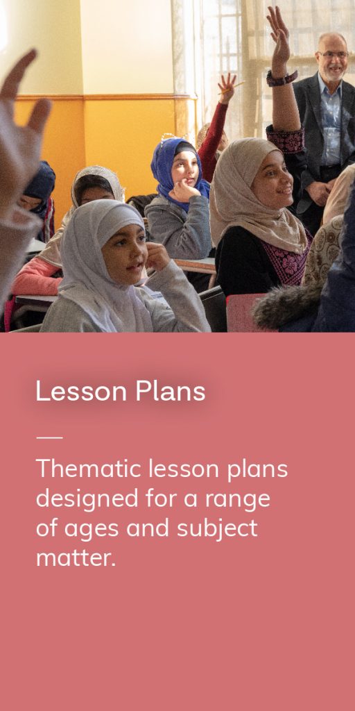 Lesson Plans designed for a range of ages and subject matter.