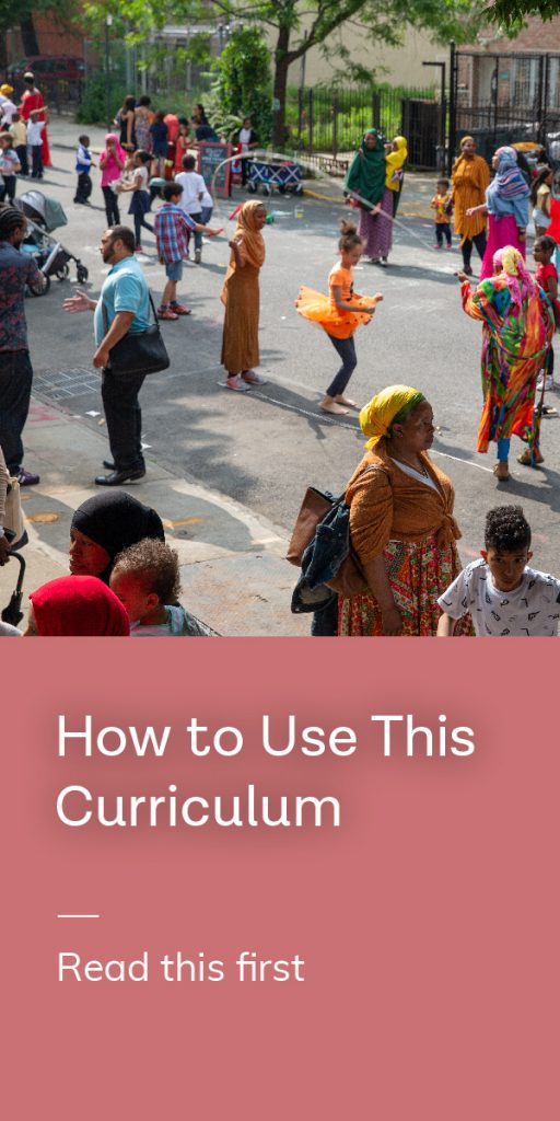 How to use this curriculum